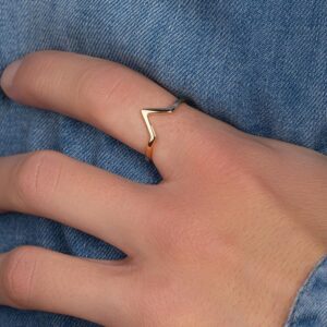 Bague Femme Trèfle Ajustable Plaquée Or 14K - Zirconium, Symbole Chance, Cadeau Bijou élégant